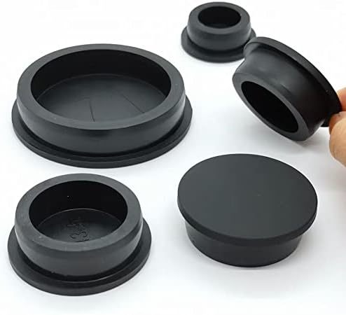 30mm-200mm Siyah Yuvarlak silikon kauçuk Kör Uç Kapağı Delik Kapakları Boru Boru Ekler Fiş Kapağı Contası Gıda Sınıfı Mühür Stoper
