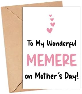 Anneler Günü Kartındaki Harika Memere'ime-Memere Anneler Günü Kartı-Memere Kartı - Onun için Hediye-Harika Memere Kartıma-Anneler Günü