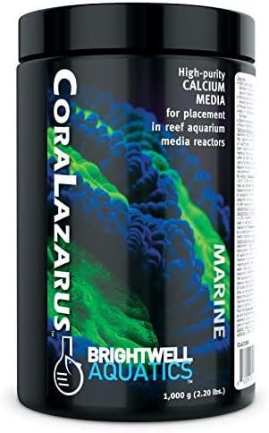 Brightwell Aquatics CoraLazarus - Deniz Resif Akvaryumu Medya Reaktörleri için Kalsiyum Ortamı, 1000 Gram