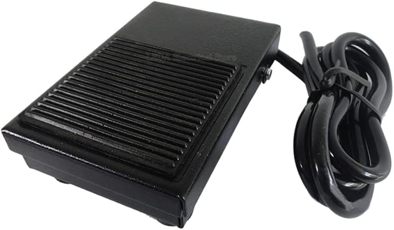 1 Adet Siyah TFS-1 Metal kaymaz Anlık Elektrik Ayak pedal anahtarı 250V AC 10A Su Geçirmez SPDT Açık Kapalı 1NO1NC - (Boyut: 0.12 metre