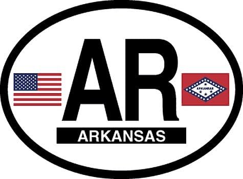 Otomobil, Kamyon veya Tekne için Arkansas Oval Etiketini işaretleyin