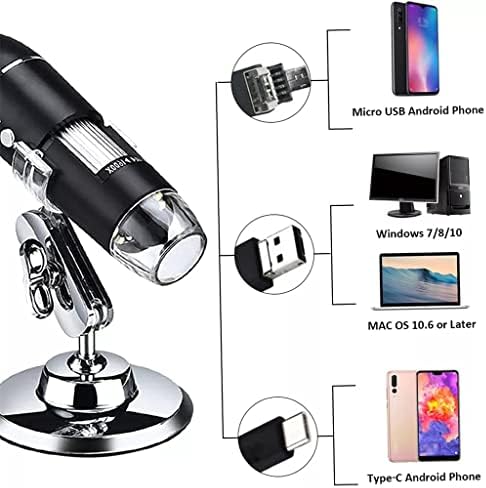 SDFGH dijital mikroskop büyüteç kamera ile ışık şarj standı el muayene büyüteç