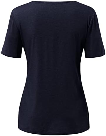 Bayan Düz Renk Artı Boyutu T Shirt Kısa Kollu Crewneck Gevşek Yaz Tees Temel Tunik Plaj Bluz Tops