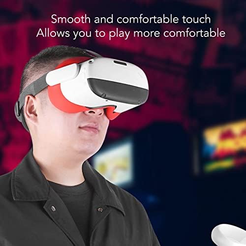 Silikon VR yüz kapatma için Pico Neo3, Yıkanabilir Sweatproof VR Ön Yüz Koruyucu Kapak, Oyun Aksesuarları (Kırmızı)