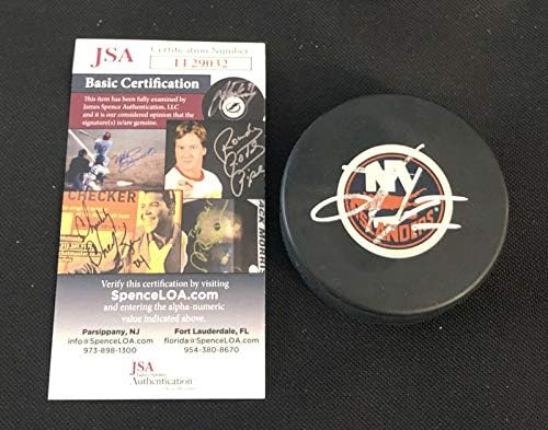 John Tavares Sertifikalı Otantik İmzalı İmzalı Hokey Diski Adalılar Jsa İmzalı NHL Diskleri
