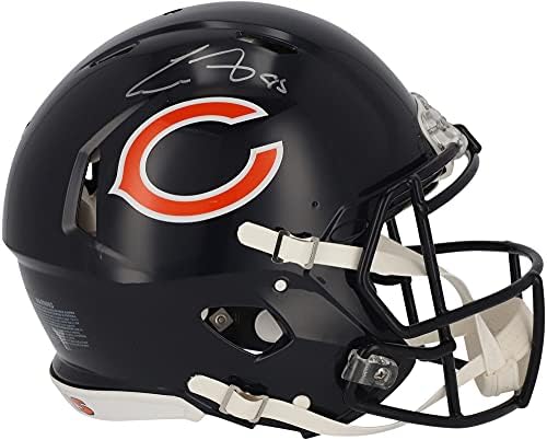 Cole Kmet Chicago Bears İmzalı Riddell Speed Otantik Kask-İmzalı NFL Kaskları