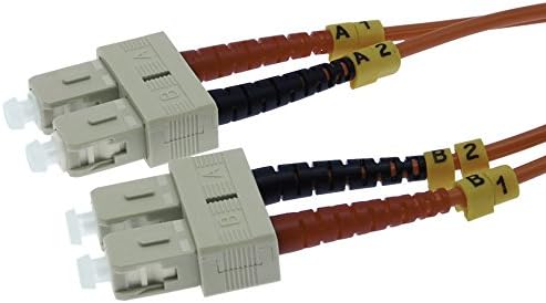ACCL 5m SC / UPC-SC / UPC OM1 Çok Modlu Dubleks Fiber Optik Yama Kablosu, 1 Paket