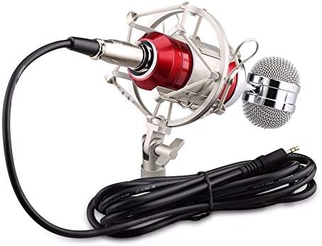 TWDYC Mikrofon +Hat +Mikrofon Setleri +Metal Şok Montaj Kiti Taşıma Gürültüsünü azaltmak için Şok Montajı (Beyaz Renk)