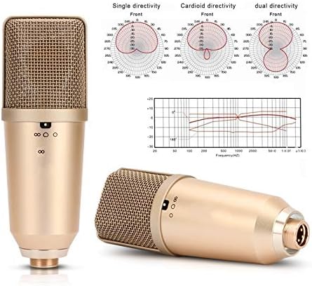 SBSNH Kondenser Mikrofon Profesyonel Büyük Diyafram Yüksek Hassasiyetli Kayıt için Canlı Akış