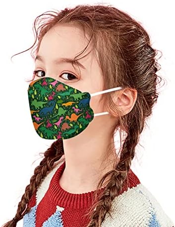 JMETRIE 50 ADET Tek Kullanımlık Yüz Maskesi Çocuklar için, Karikatür Baskı Maskeleri yüz kapatma Nefes Rahat Maskesi Çocuk Erkek Kız