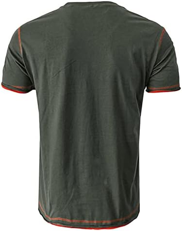 Erkek Rahat T-Shirt Rahat Yaz Üstleri Kısa Kollu Aktif Ekip Boyun Gömlek Yumuşak Gömme Tees Moda Temel Üst
