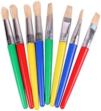 GRETD Şeker Renk Plastik Boya Fırçası Kıl Fırçalar Çocuklar için Yağ Suluboya Resim Graffiti Okul Ofis Arzı