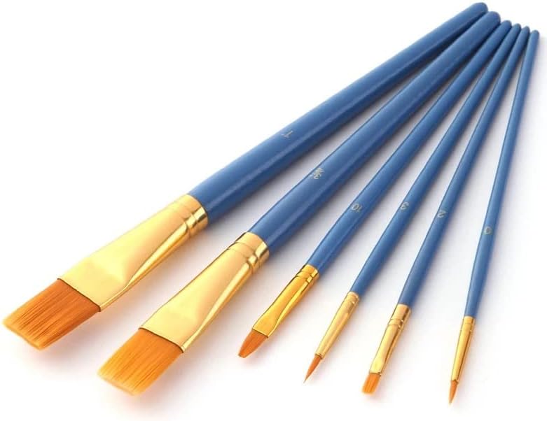 YEBDD Minyatür Fırça Kalem Seti Naylon Saç Fırçası Yağı Profesyonel Suluboya Aracı