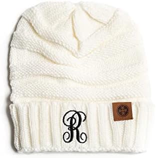 Kadınlar için Kaliteli Kişiselleştirilmiş Bere-İşlemeli İsimle Kışlık Örgü Şapka-Onun için doğum günü hediyesi