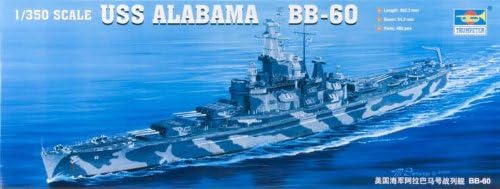 Trompetçi 1/350 USS Alabama BB60 Savaş Gemisi