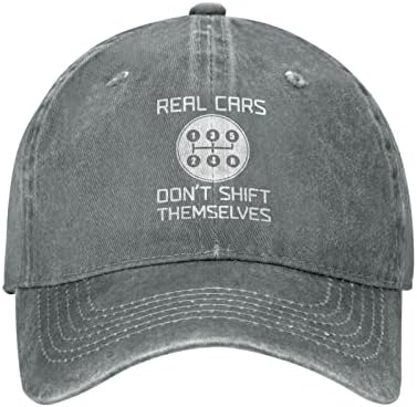 Gerçek Arabalar yok Shift Kendilerini Şapka Rahat Kovboy Beyzbol Şapkaları Siyah Sunhat kamyon şoförü şapkası Erkekler Kadınlar için