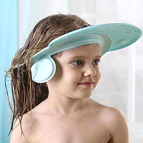 Çocuk Banyo Duş Başlığı yıkama Şampuanı Vizör Kalkanı şapka Su Girmesini Önlemek Gözler ve Kulaklar Banyo küvet Kafa Saç Durulama Koruma