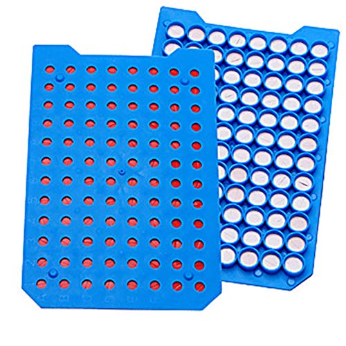 Mikrolitre 07-0045MB µL-Plates µLmats PTFE/Silikon Tıpalı Kapaklı Mat, Mavi