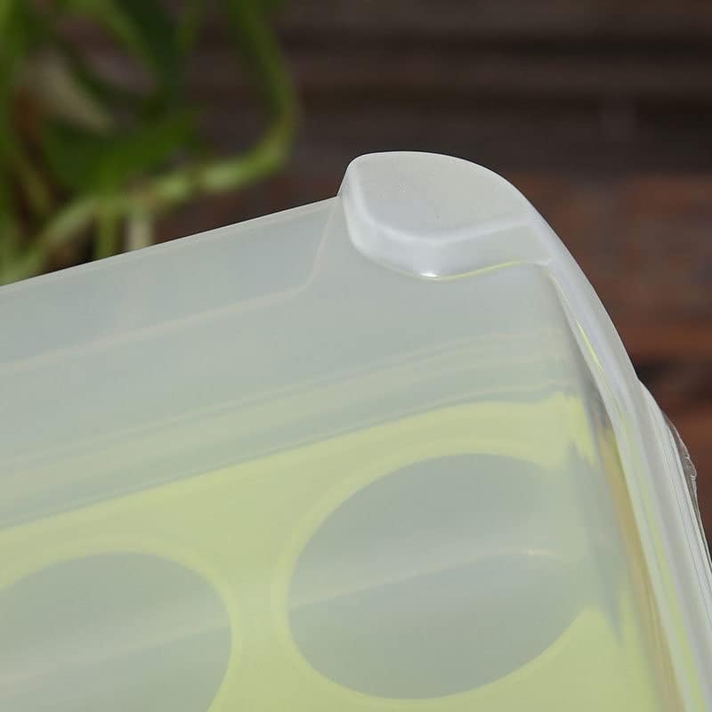PDGJG Buzdolabı saklama kutusu Mutfak Aksesuarları Taze Kutu Sebze Yumurta Tutucu İstiflenebilir mutfak gereçleri (Renk: Siyah, Boyut