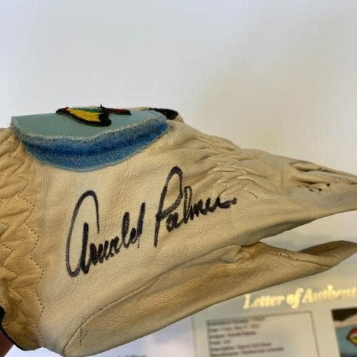Arnold Palmer 1970'lerin Oyunu Kullanılmış İmzalı Turnuva Golf Eldiveni JSA & MEARS COA İmzalı Golf Eldivenleri