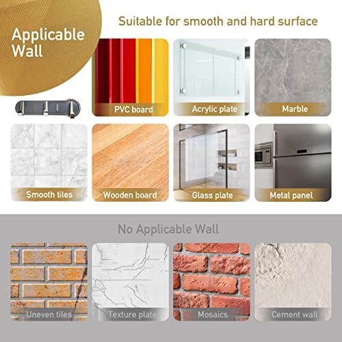 Duvar için HDAJY Anahtarlık, Çivisiz Anahtarlık, Premium Plastik Duvar Anahtarlık Mutfak, Banyo, Ofis, Koridor, Gri için Kullanılabilir.
