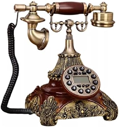 SEASD Antika Sabit Telefon Moda Bağbozumu Sabit Telefon Mavi Aydınlatmalı + Handsfree + Arayan KIMLIĞI (Renk: Stil 3)