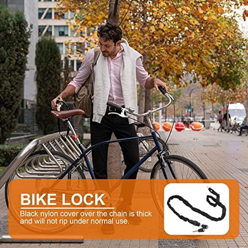 Abaodam 2 adet Bisiklet Kilidi Güvenlik Anti - Hırsızlık Zincir Kilidi Hiçbir Anahtar Gerekli Açık Şifre ile