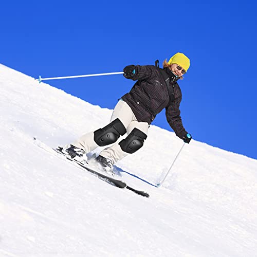 Yetişkin Çocuk Kayak Bağları Ayarlanabilir Diz ve Dirsek Bağları Seti Bisiklet Kayak pateni ve diğer açık hava etkinlikleri için uygundur