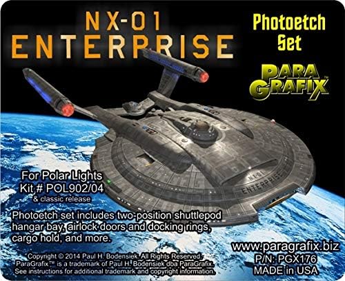 Kutup ışıkları için Star Trek - NX-01 Kurumsal Fotoğraf Seti-1/350 Ölçek-PGX176