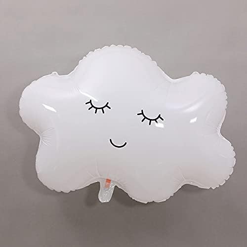 HORUIUS Beyaz Bulut Balonlar Bulut Şekilli Folyo Mylar Balonlar Bebek Duş için Bulut Temalı Parti Doğum Günü Dekorasyon Malzemeleri