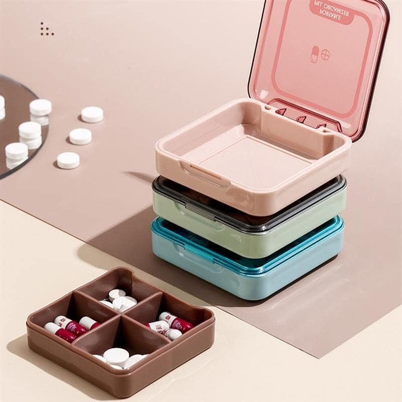 Taşınabilir Mini Hap Kutuları Bir Hafta boyunca Açık Hava Seyahati için Dağıtılan Hap Kutusu Plastik Taşınabilir Hap Kutusu таблетнияа