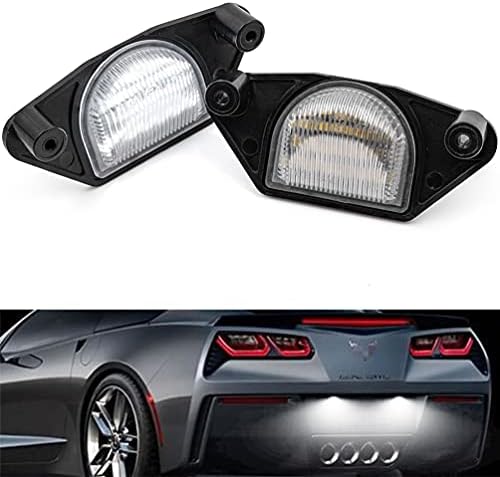 Xenon beyaz LED plaka ışıkları için Chevrolet Corvette C4 C5 C6 Camaro Impala Monte Lumina SSR S10 Beretta C1500/C2500 / C3500 Pontiac
