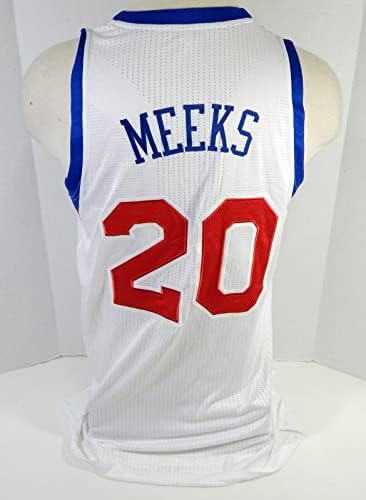 2011-12 Philadelphia 76ers Jodie Meeks 20 Oyunu Yayınlandı Beyaz Forma DP12687-NBA Oyunu Kullanıldı