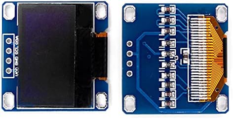 YLKOVA OLED 0.96 İnç OLED Ekran Modülü IIC SSD1306 128 64 LCD Mavi Du-pont Tel ile 40-Pin Dişi Dişi, I2C Seri Kendinden Işıklı Ekran