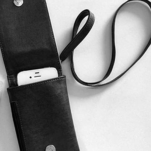 Şükran Günü Türkiye Desen Telefon cüzdan çanta Asılı Cep Kılıfı Siyah cep
