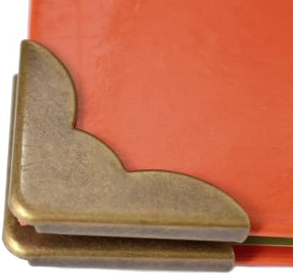 20 Adet Vintage Bronz Köşe Koruyucular Dekoratif Metal Kapakları Antik Güvenlik Muhafızları Retro Sağ açılı ayraç için Menü Kitap Fotoğraf