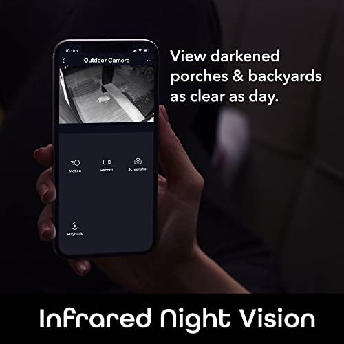 Geeni Şahin 1080p HD Açık Akıllı wifi güvenlik kamerası Gece Görüş, Hareket Uyarıları ve IP66 Hava Koşullarına Dayanıklı, Alexa ile