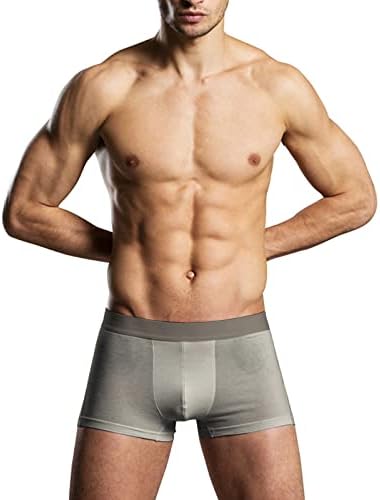 Erkekler İçin boksörler erkek Renk Katı Boxer Elastik Bel İç Çamaşırı Rahat Boyutu Büyük erkek iç çamaşırı Erkekler için