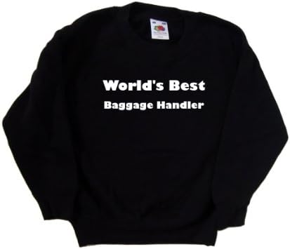 Dünyanın en iyi Bagaj Taşıyıcısı Siyah Çocuk Sweatshirt