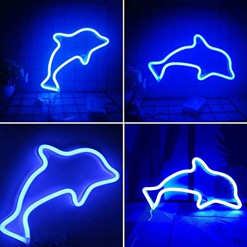 Fdıt Sevimli Benzersiz Karikatür Yunus Hayvan Şekli led ışık Duvara Asılı Küçük Gece Lambası Ev Partisi Dekorasyon