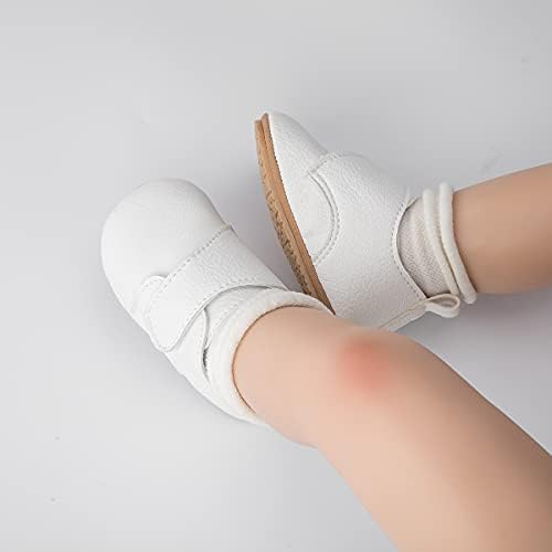 HsdsBebe Bebek Erkek Kız Oxford ayakkabı PU Deri Yumuşak Kauçuk Taban Sneakers Kaymaz Toddler yarım çizmeler Bebek yürüyüş ayakkabısı
