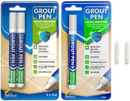 Harç Kalemi Karo Boya Kalemi: Ekstra Uçlu Kış Grisi 1 Paket ve 2 Paket (Dar, 5mm) - Kiremit Harçını Yenilemek, Onarmak ve Yenilemek