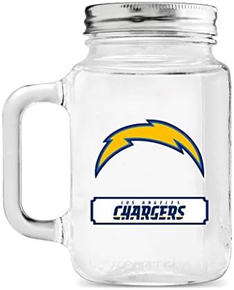 Ördek Evi NFL Fan Dükkanı NFL cam turşu kavanozu Saplı / Içmek için Harika İçecekler / Paslanmaz Çelik Kapak / Gıda Depolama / BPA