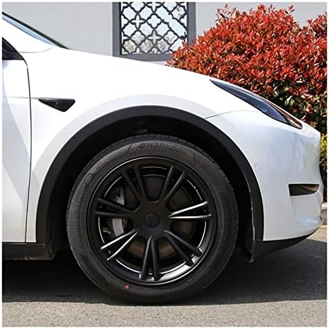 19 İnç teker göbeği kapağı, Tesla Modeli Y 2020-2023 için Uyumlu, Tekerlek jant kapağı Kiti Araba Yedek Otomobil ABS JANT kapağı Trim