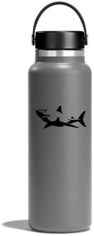 Büyük Beyaz Köpekbalığı Vinil Çıkartmaları Çıkartmaları (2 Paket!!!) / Bardak Kahve ve Yalıtımlı Bardaklar / Sadece Çıkartmalar! Fincan