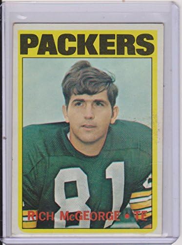 1972 Topps Zengin McGeorge Packers Futbol Kartı 33