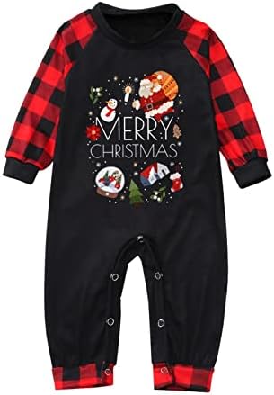XBKPLO noel kıyafeti Eşleştirme,Aile Eşleştirme Aile Noel Pijama Çiftler için Ebeveyn-Çocuk Pjs Kıyafet