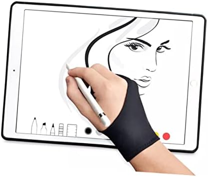 Hemobllo 4 Adet Tablet Eldiven Sanatçı Eldiven çizim tableti Sanatçı İki Parmak Eldiven Eldiven Bileklik Parmak
