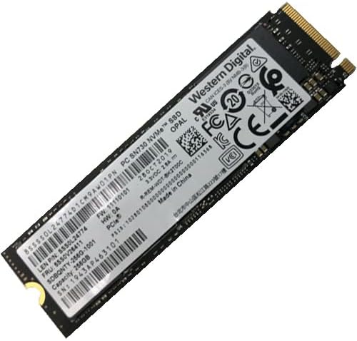 WD SN730 (SDBQNTY-256G) 256GB M. 2 2280 PCIe NVMe Dahili Katı Hal Sürücüsü (SSD) Toplu OEM Tepsisi