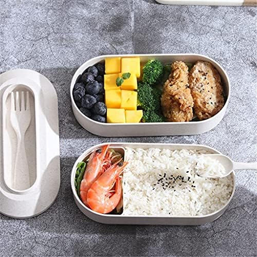 Lunchbox Im Japanischen Stil Weizenstroh Tragbare, Auslaufsichere Salatschüssel Mit Mikrowellengeeignetem Student Bento Box Für Geschirr